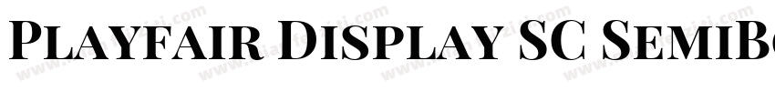 Playfair Display SC SemiBold字体转换